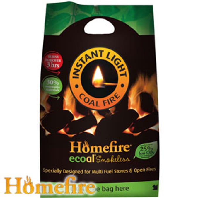 Homefire Instant Light Smokeless ECoal Home Bargains