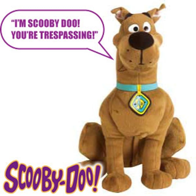 Talking scooby doo soft hot sale toy