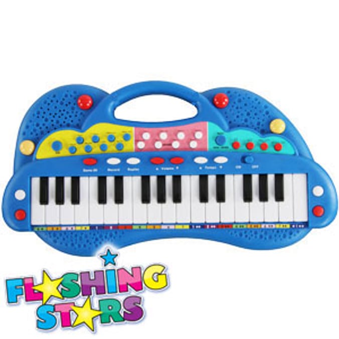 Melody Keyboard Blue Home Bargains