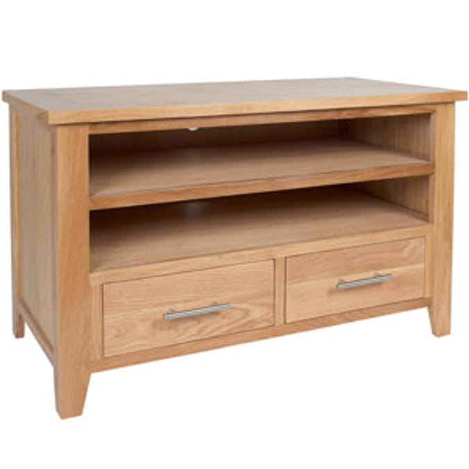 Hartford Oak TV Unit, solid oak, furniture, shelves, storage Home