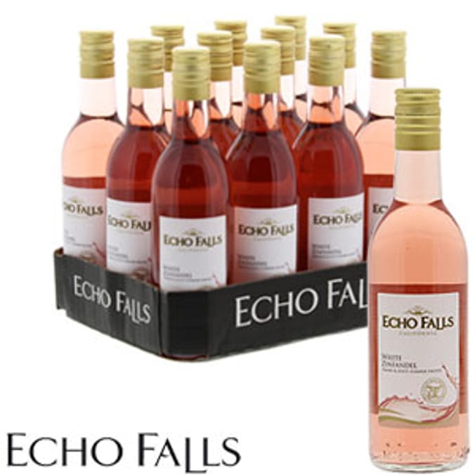 Echo Falls White Zinfandel Rose (12 x 187ml Bottles), rose wine, rose