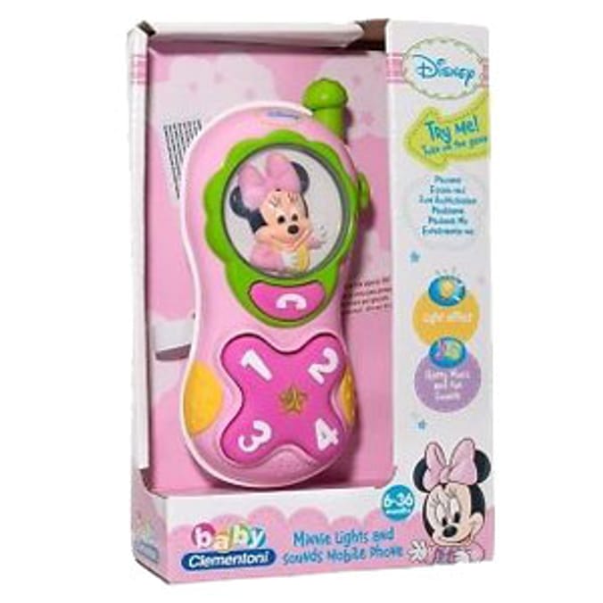 Disney Minnie Mouse Lights & Sounds Mobile Phone Home Bargains