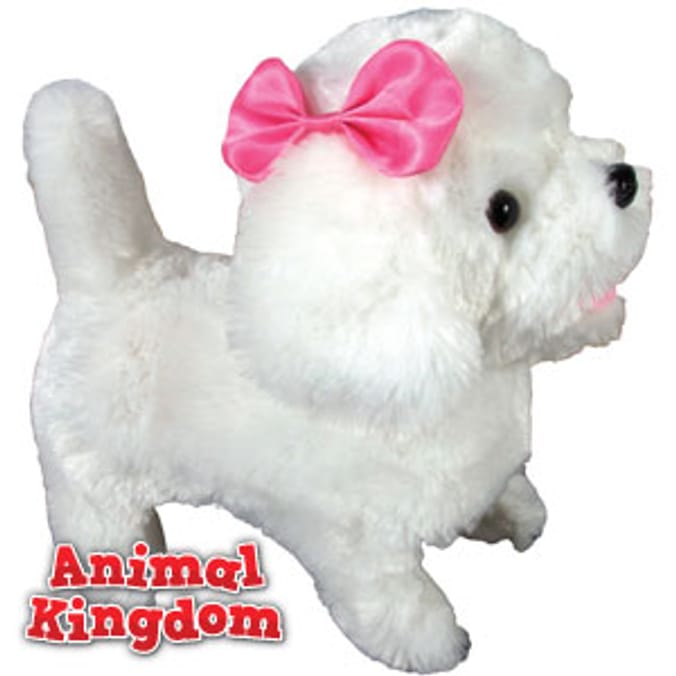 Toy dog that walks best sale on lead