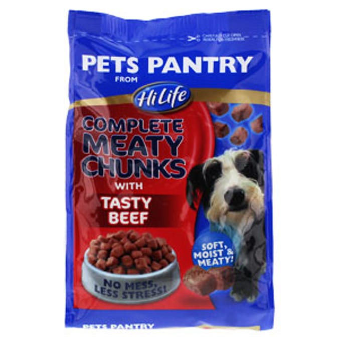 Pets pantry 2024 complete meaty chunks