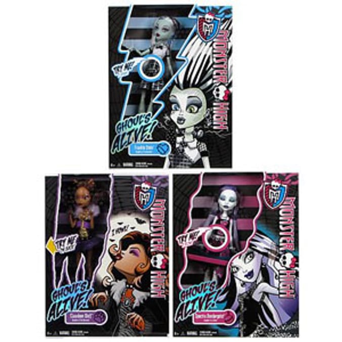 Monster high ghouls alive dolls online