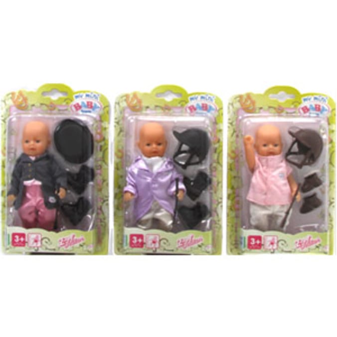 Zapf 810323 My Mini Baby Born Doll with Rider Outfit Assortment