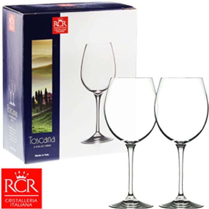 Toscana 450ml Wine Glasses (Case of 12) rcr, RCR Cristalleria Italiana