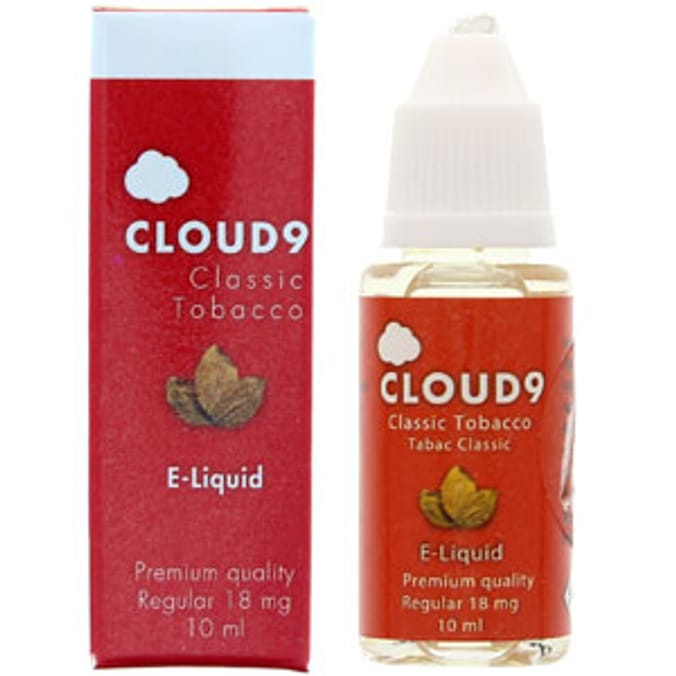 Cloud 9 E Liquid Classic Tobacco 16 x 10ml Bottles Home Bargains