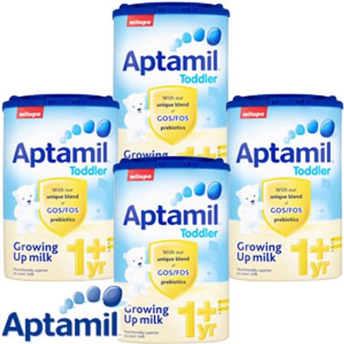 Aptamil Toddler Growing Up Milk 1+ Year (4 x 900g Tub) Home Bargains