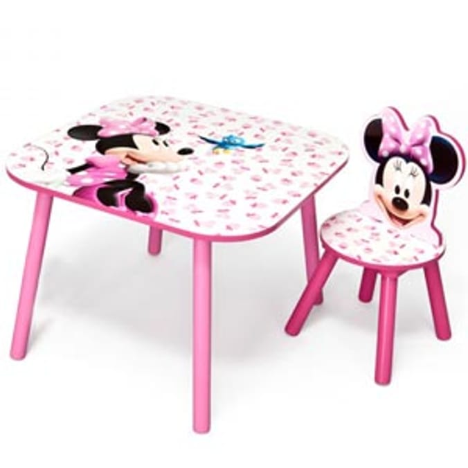 Minnie mouse table online and chairs