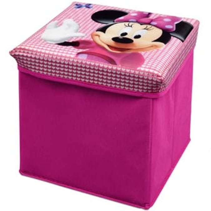 Disney Minnie Mouse Collapsible Storage Seat Home Bargains