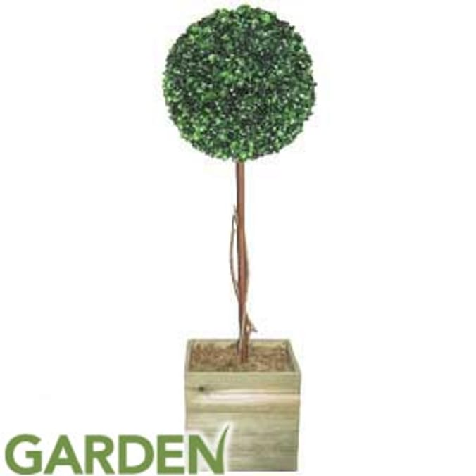 Artificial Tree 3ft Topiary Ball Home Bargains