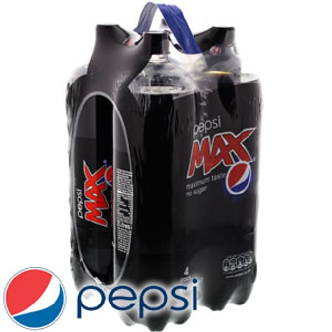 Pepsi Max (case of 4 x 2L bottles) soft drinks caffeine sugar free low