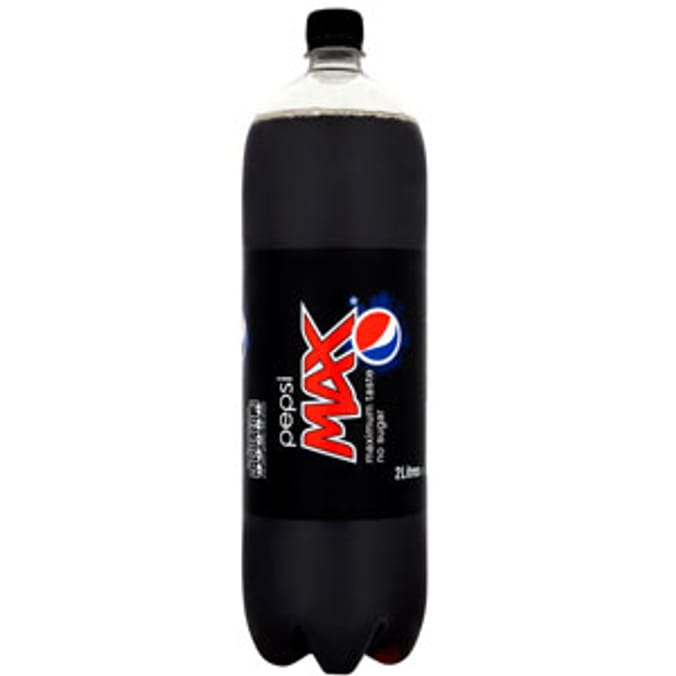 Pepsi Max (case of 4 x 2L bottles) soft drinks caffeine sugar free low