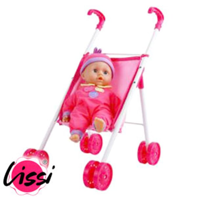 Lissi Doll Stroller & Baby Doll pram dolls | Home Bargains