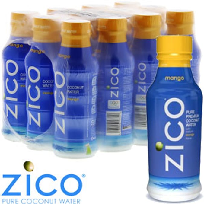 Zico Coconut Water: Mango (Case of 12 Bottles)