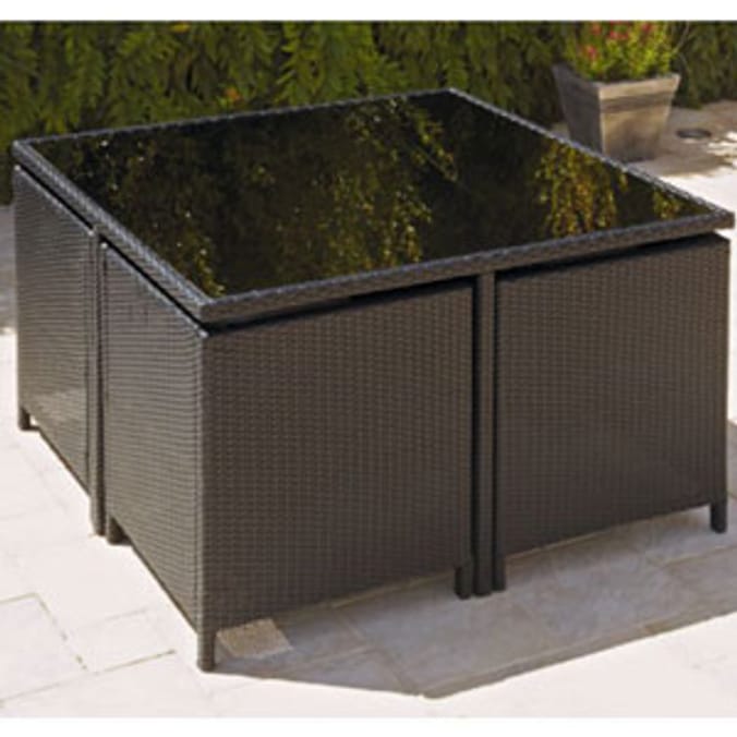 Cube 4 seater online patio set