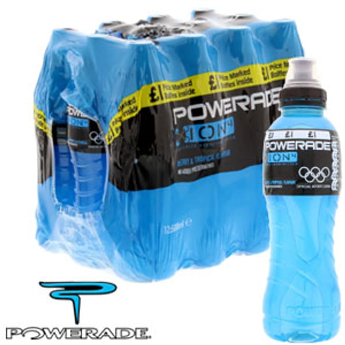 Powerade Berry & Tropical Flavour (Case of 12 Bottles) lucozade fitness drink Home Bargains