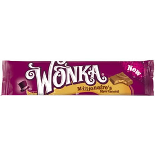 Wonka Millionaires Shortbread (Case Of 35 Bars) Willy Millionaire Short ...