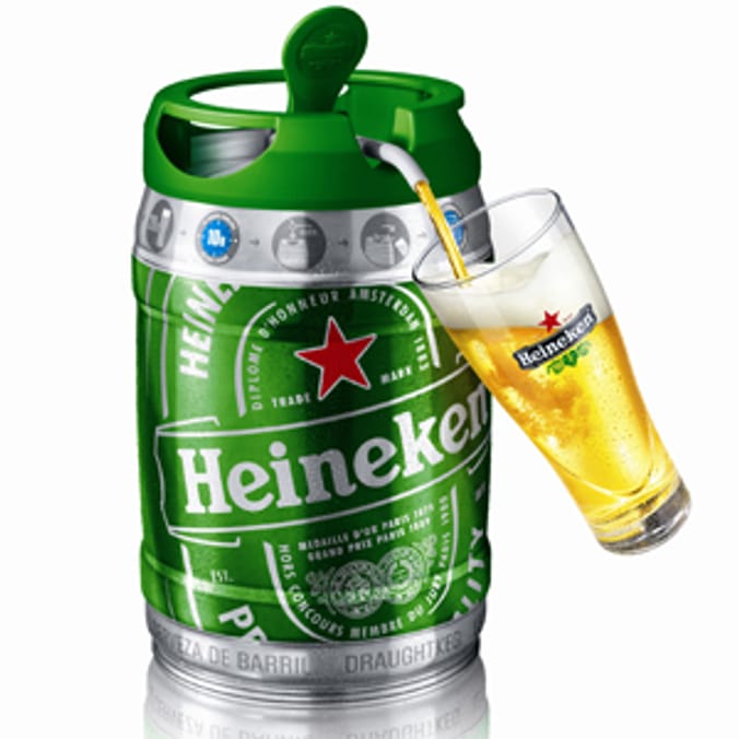 Heineken 5l Draughtkeg Set Of 2 Beer