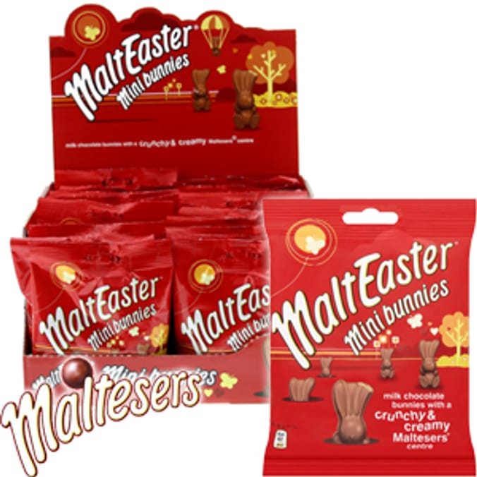 MaltEaster Mini Bunnies (Case of 24 Bags)