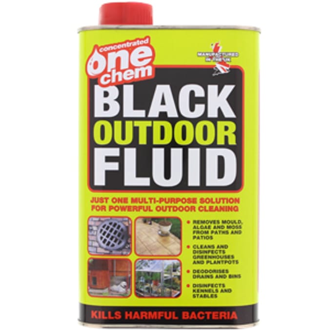 One Chem: Black Outdoor Fluid 1 Litre (Case of 12)