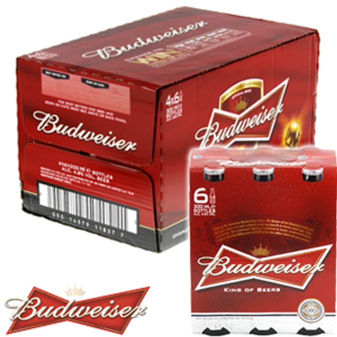 Budweiser (24 x 300ml Bottles)