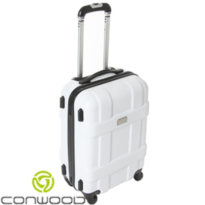 Conwood Hardcase 20" Suitcase White Home Bargains