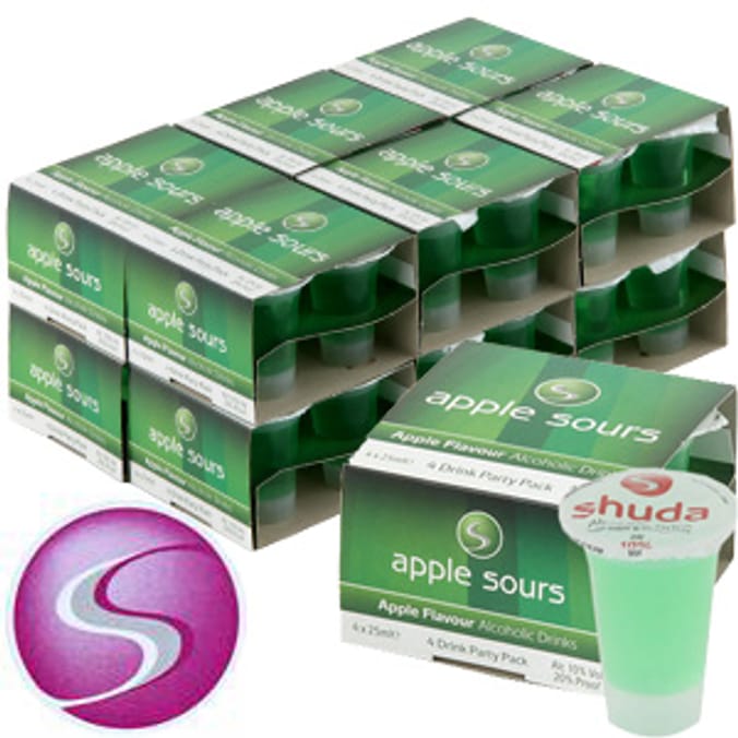 Shuda: Apple Sours Shots (48 x 25ml Shots)  