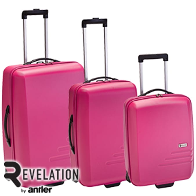 Antler Revelation Quarto Suitcase Pink cabin case luggage Home Bargains