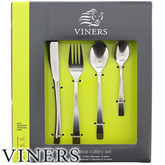 Viners 16 Piece Cutlery Set Cloud cuttlery cuttlery knives forks knife