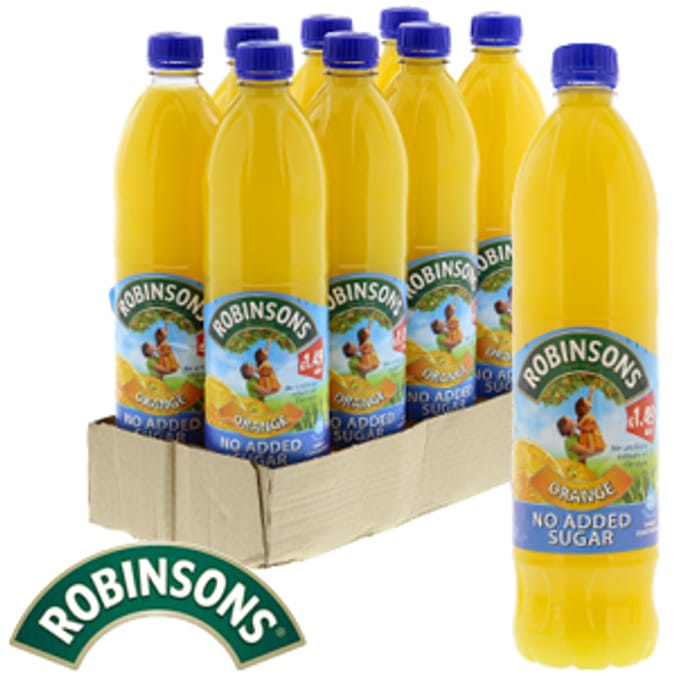 Robinsons Orange (8 x 1.25 Litre Bottles) juice Home Bargains