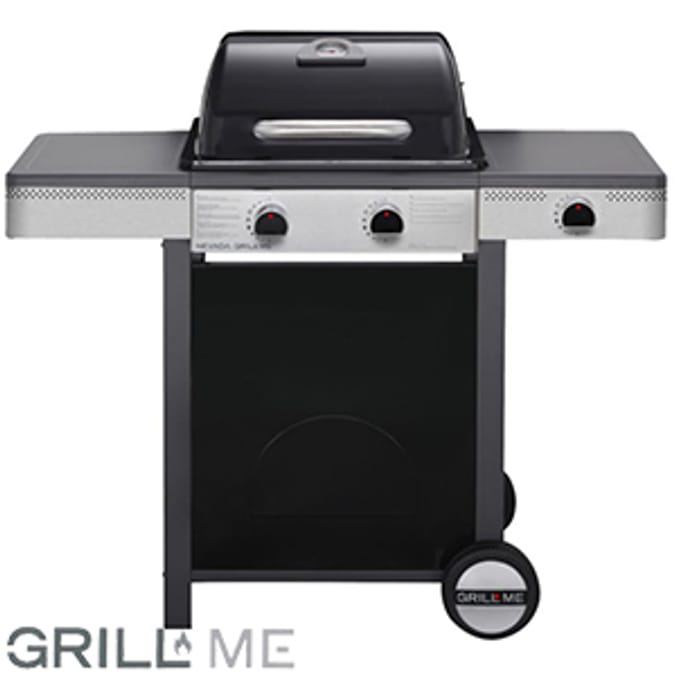 Nevada Grill Me Dual Burner Gas Barbecue bbq Home Bargains