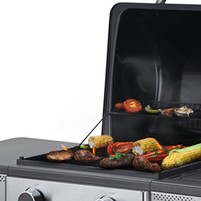 Nevada Grill Me Dual Burner Gas Barbecue bbq Home Bargains