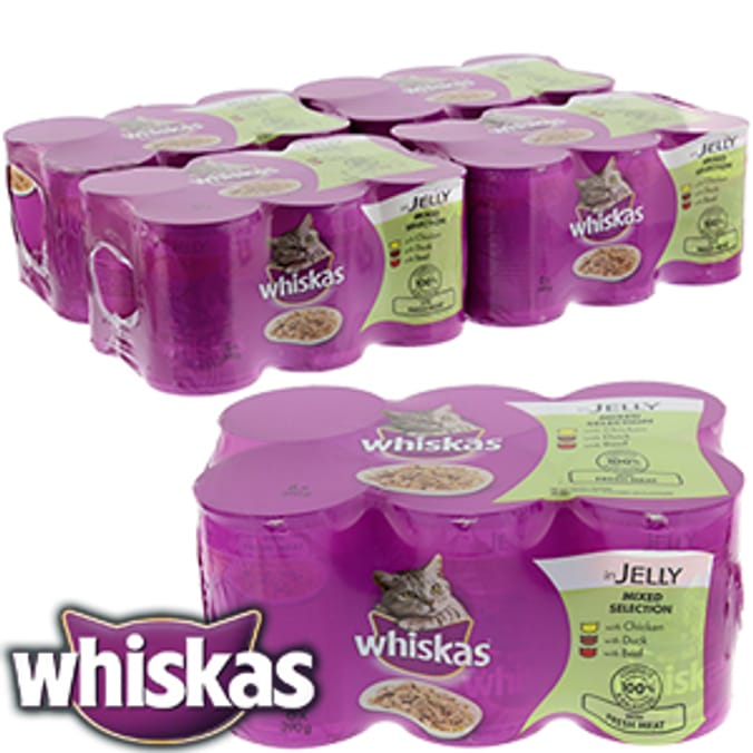 Whiskas: Mixed Meat Selection (Case of 24 x 390g Tins) 