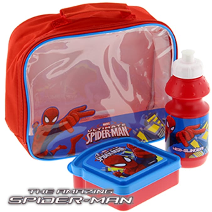 The Ultimate SpiderMan Lunch Bag Set box avengers marvel spiderman