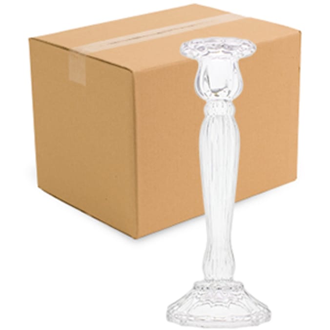 Vintage Inspiration Large Glass Candlestick (Case of 12) candle stick