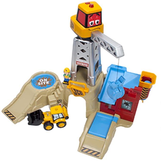 My First JCB On Site Charlie Crane Playset construction toys Home