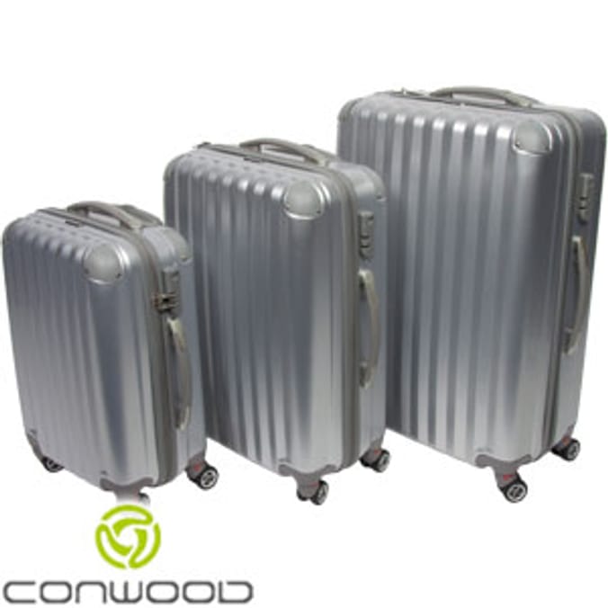 Conwood Hardcase Suitcase Silver hardshell hard shell lightweight