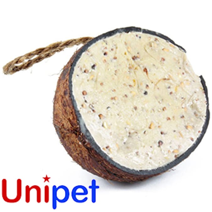 Suet to Go Half Coconut Feeder (Case of 10) shell mealworms seeds wild