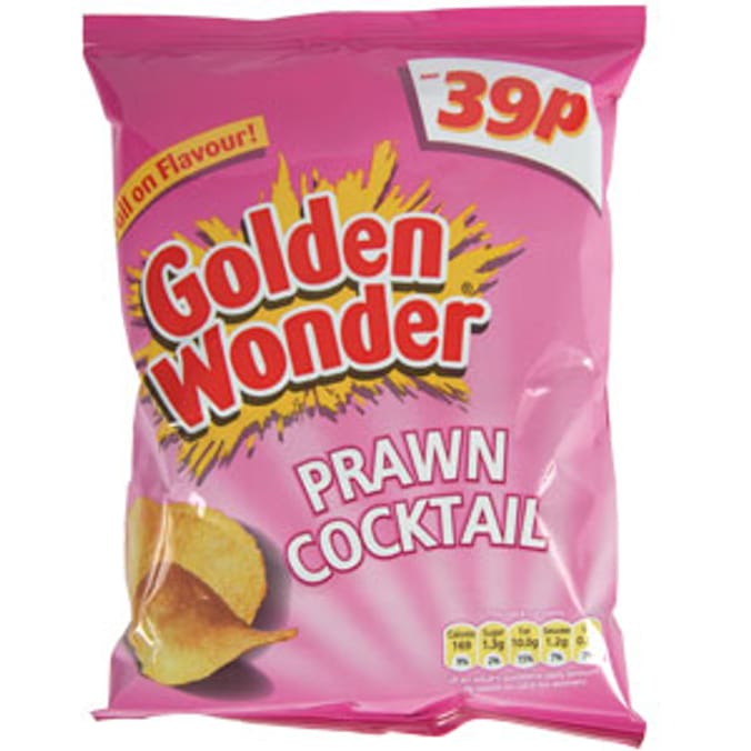 Golden Wonder: Prawn Cocktail (Case of 48 Packs)