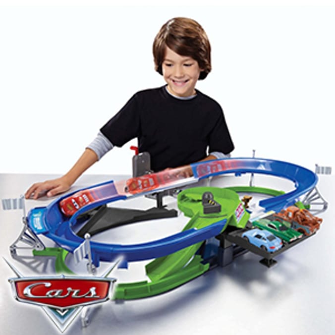 Disney Pixar Cars Double Decker Speedway race track Home Bargains