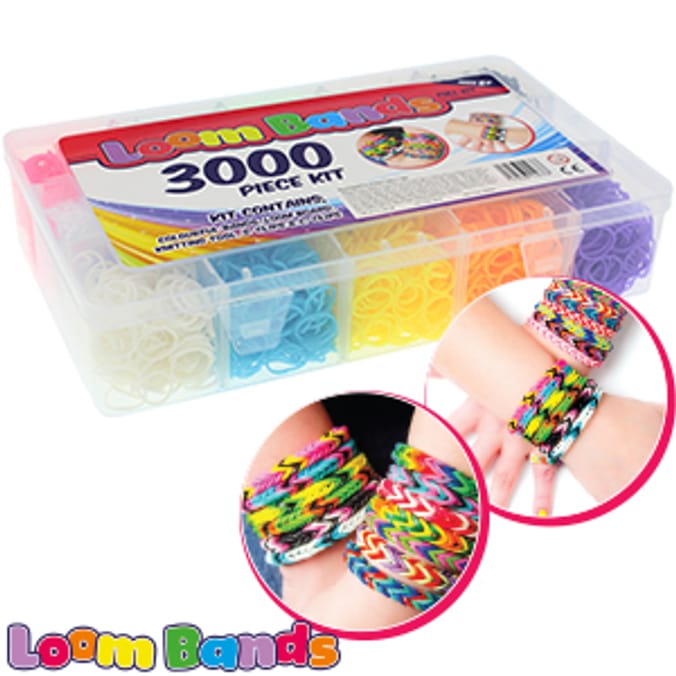 Loom Bands 3000 Piece Full Kit making arts crafts jewelry jewellery