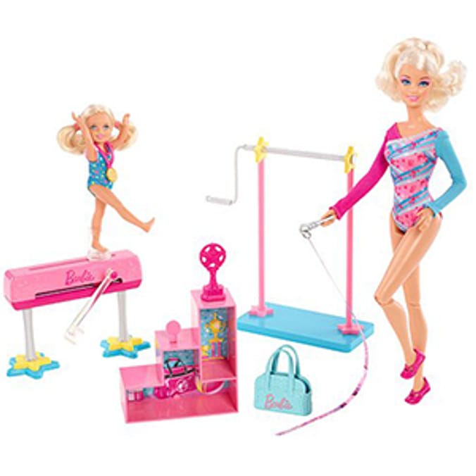 Barbie gym doll hot sale