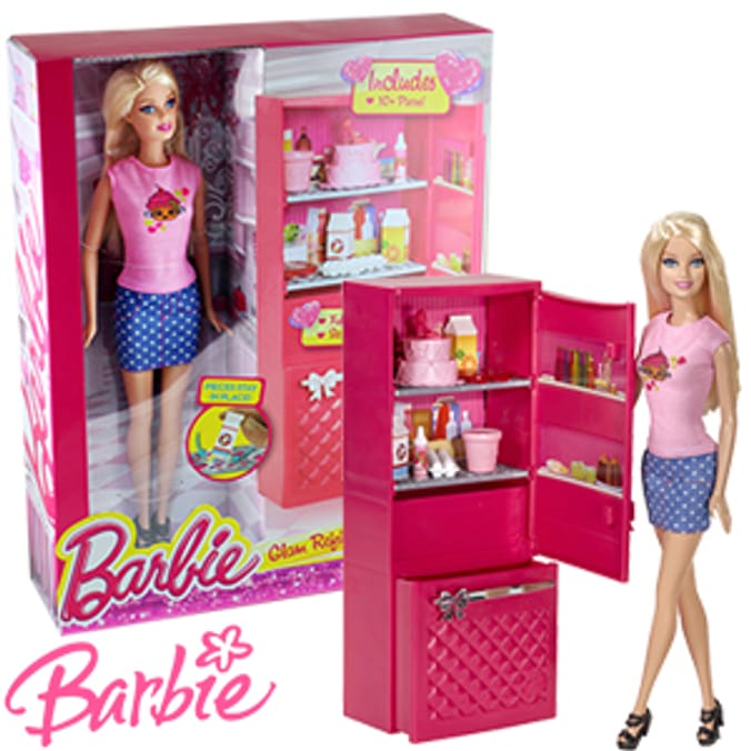 Barbie cheap fridge set