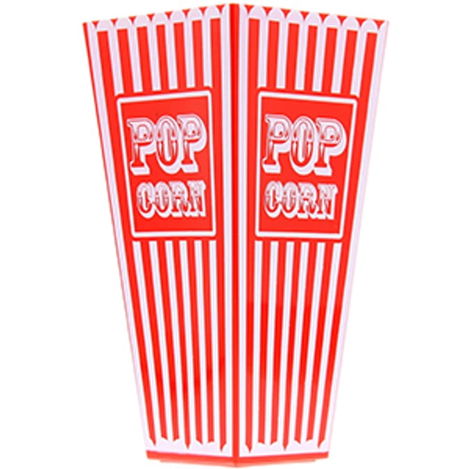 Retro Plastic Popcorn Holders (Case of 48) catering movie film theatre