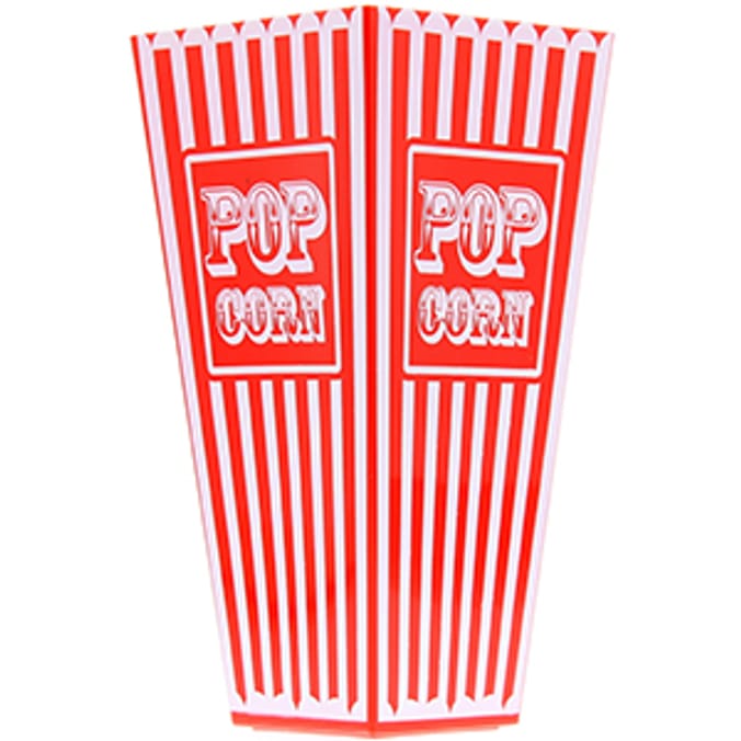 Retro Plastic Popcorn Holders (Case of 48) catering movie film theatre ...