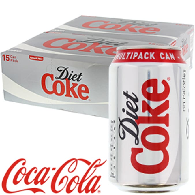 Diet Coke (30 x 330ml Cans) coca cola pop fizzy drinks party full case pepsi max zero light