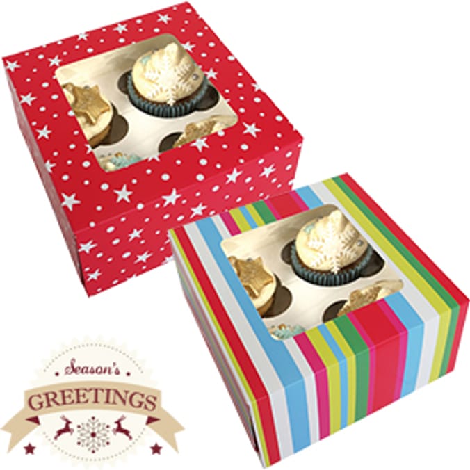 Christmas Cupcake Boxes (72 x Small Boxes)