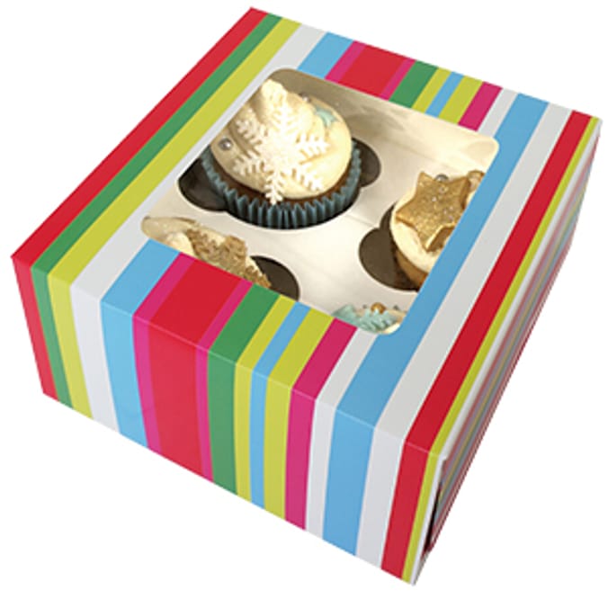 Christmas Cupcake Boxes (72 x Boxes) Home Bargains